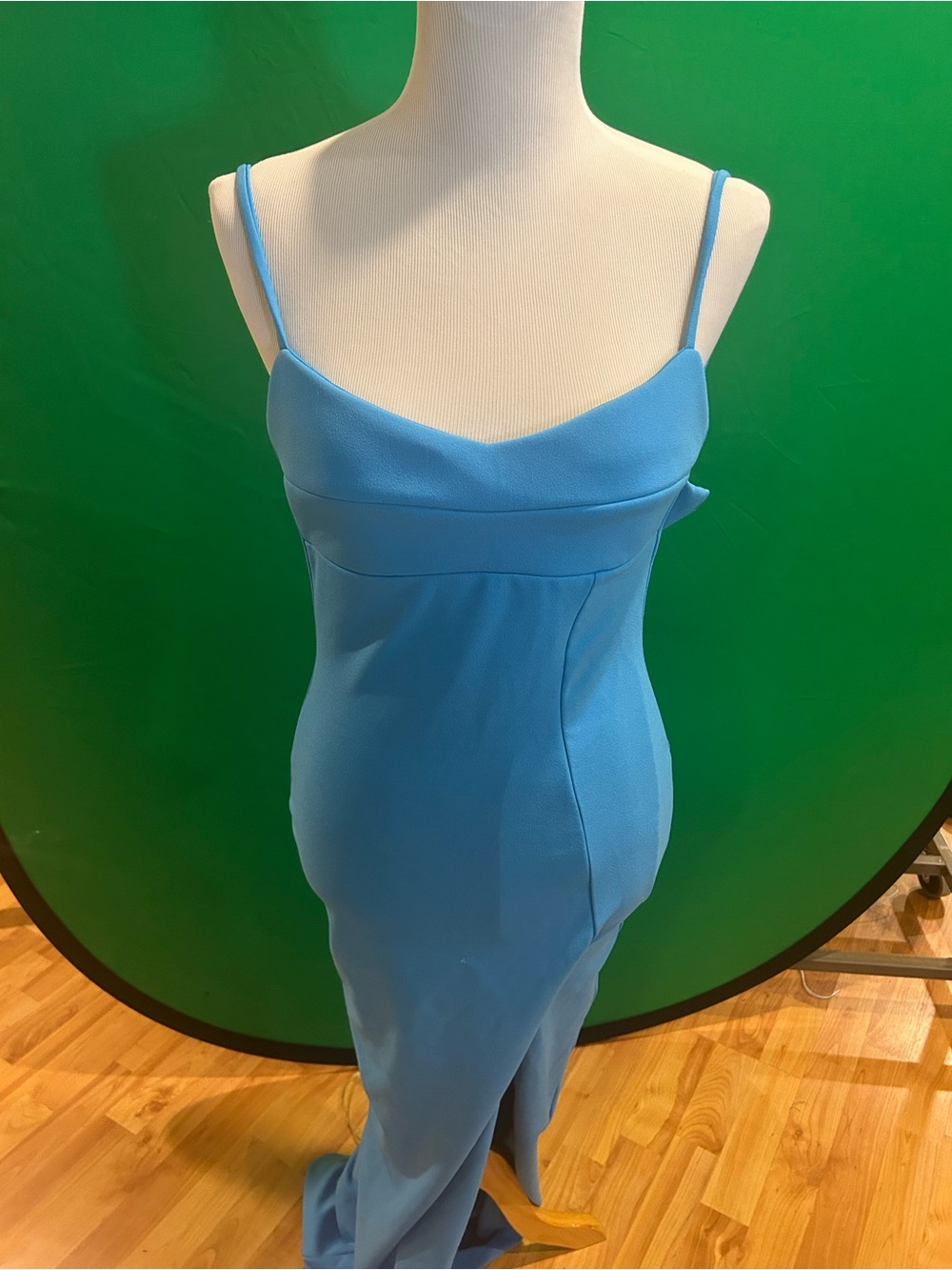 Nookie Powder Blue Spaghetti Strap Maxi Dress